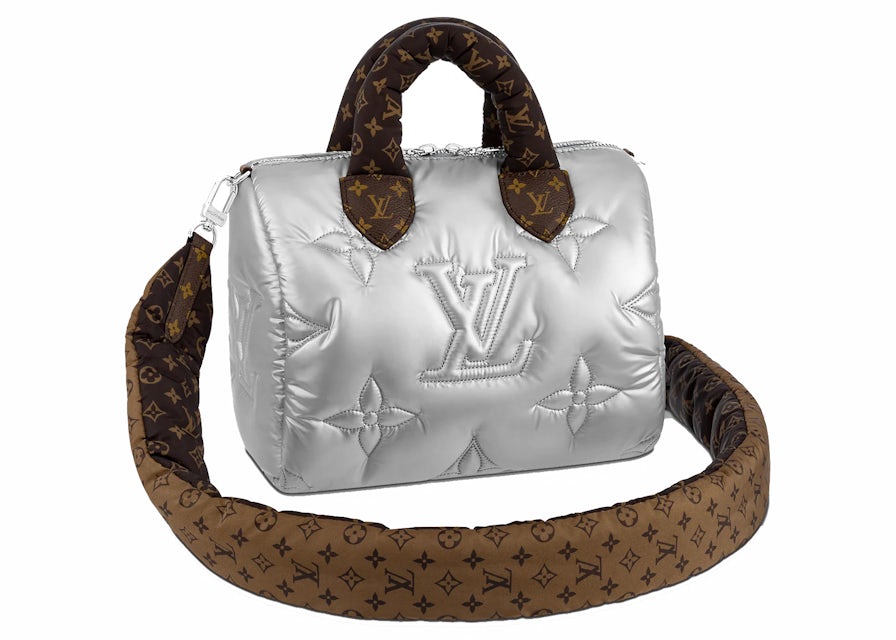 Louis Vuitton Speedy Bandoulière 25 Silver in Econyl Recycled Nylon with  Silver-tone - US
