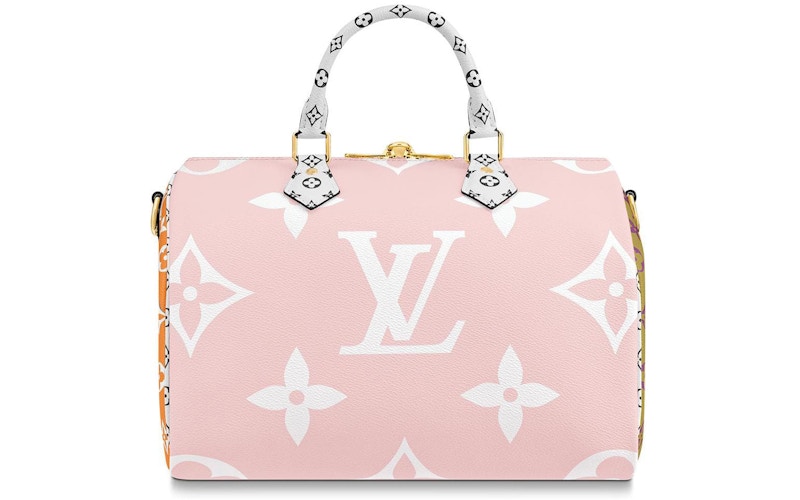Louis Vuitton Speedy Bandouliere Monogram Giant 30 Red/Pink in Coated Canvas with Goldtone