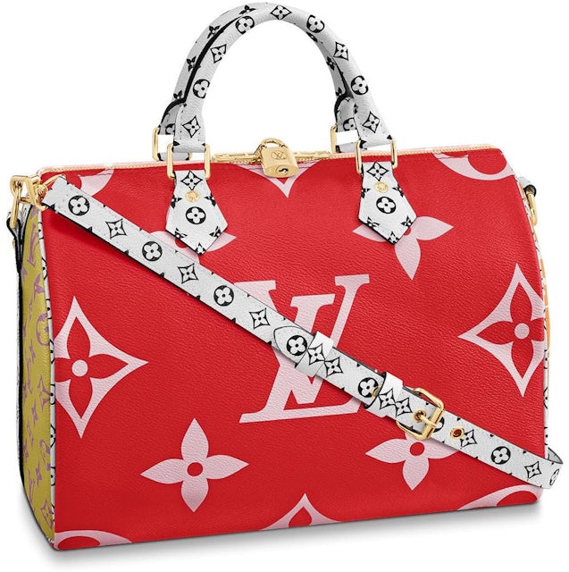 Louis Vuitton Speedy Bandouliere Monogram Giant 30 Red/Pink in Coated  Canvas with Gold-tone - GB