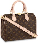 Louis Vuitton Damier Ebene Time Trunk Speedy Bandouliere 25 w/Strap - Brown  Handle Bags, Handbags - LOU726721