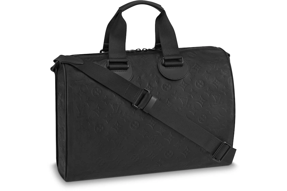 Louis Vuitton Speedy Bandouliere Monogram Shadow (Without Accessories) 40 Black