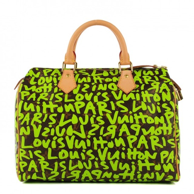 Louis Vuitton Monogram Canvas Neon Green Graffiti Stephen, 52% OFF
