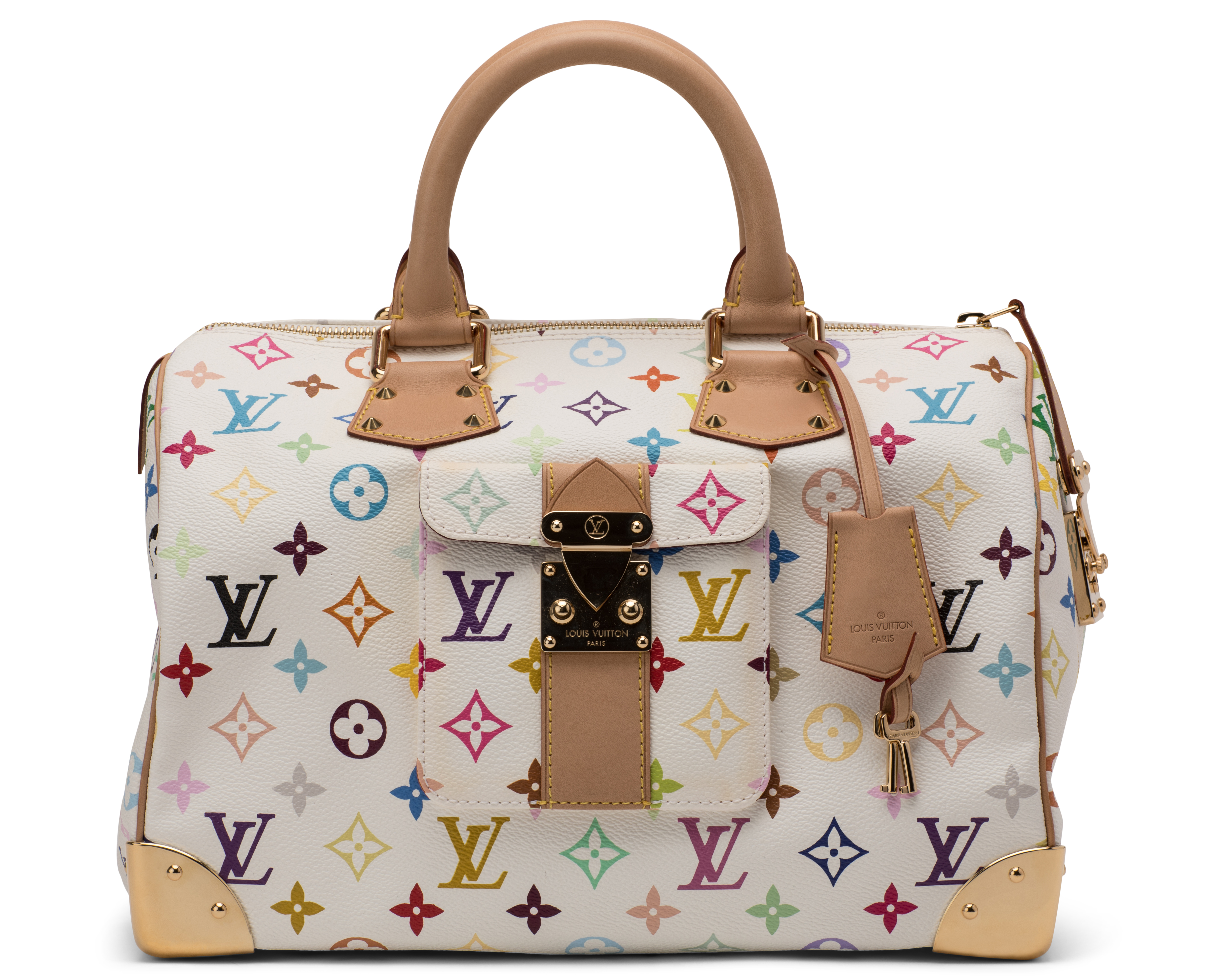 Louis Vuitton x Takashi Murakami White Monogram Multicolore Mini Speedy HL  Bag by WP Diamonds  myGemma SG  Item 107231