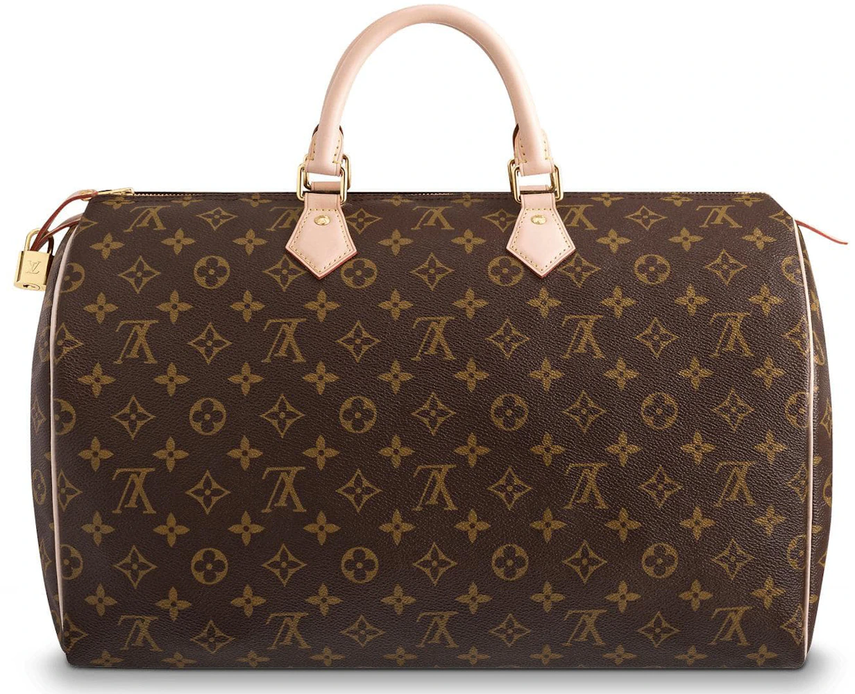 Louis Vuitton Speedy Bandouliere Monogram 40 Brown in Coated Canvas/Leather  with Gold-tone - US