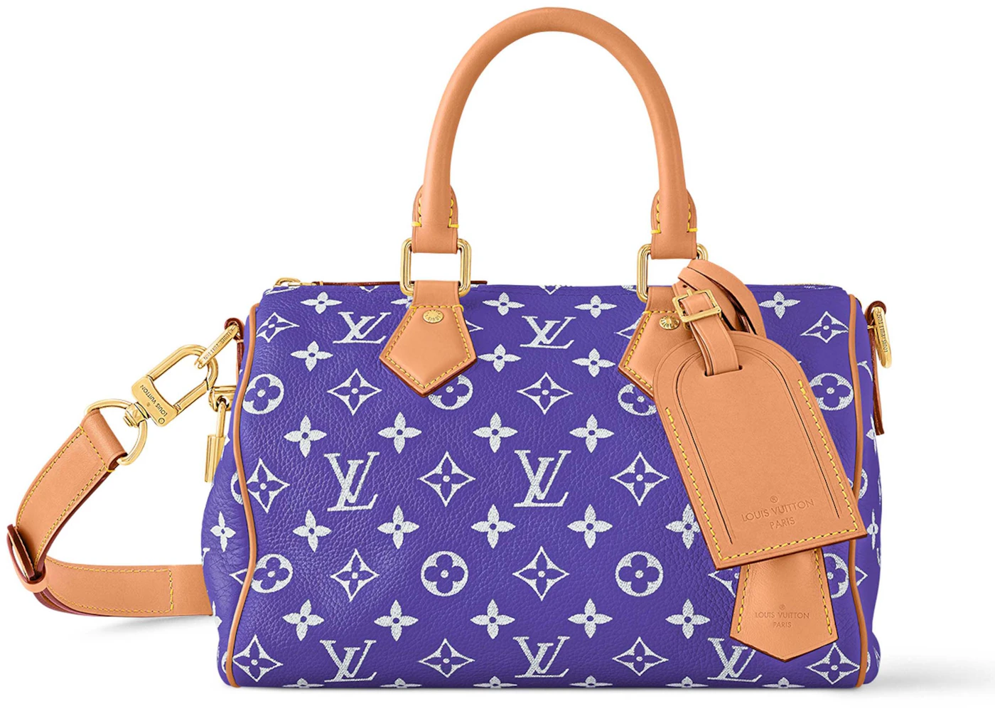 Louis Vuitton Speedy P9 Bandouliere 25 Amethyste in Calfskin with