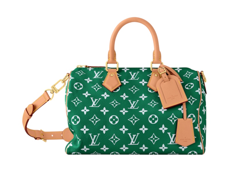 Louis Vuitton Speedy P9 Bandouliere 30 Green in Calfskin