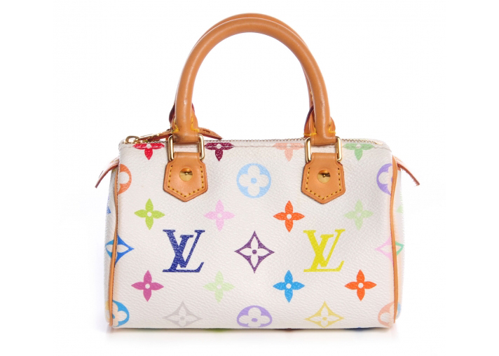 Vintage Louis Vuitton Monogram Multicolor Mini Speedy Noir Handbag Bag LV   eBay
