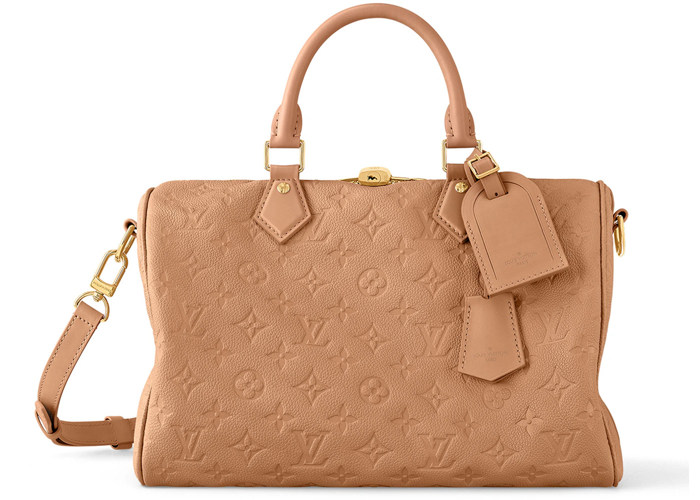 Louis Vuitton Speedy Soft 30 Arizona in Calfskin Leather with Gold