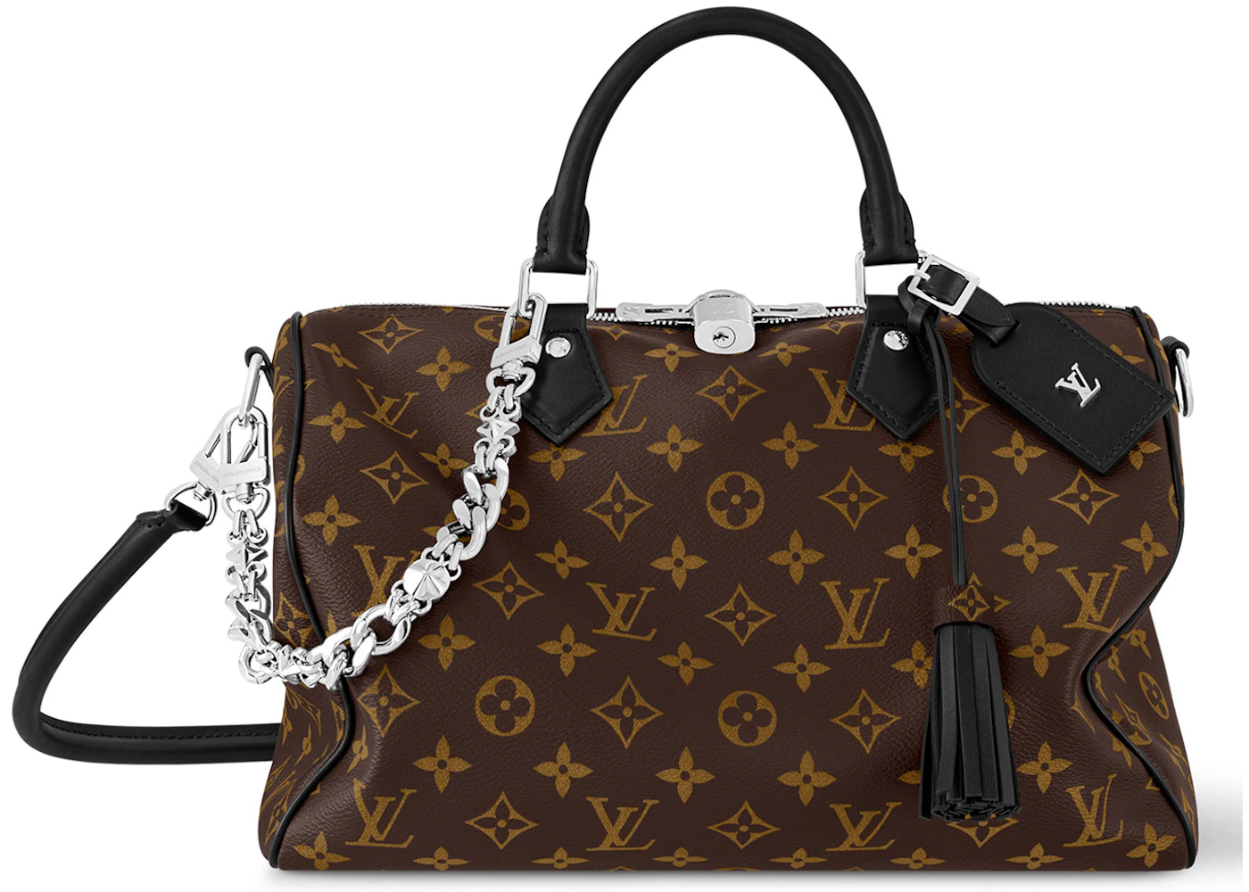 Louis Vuitton Speedy Soft 30 Dark in Canvas with Silver-tone US