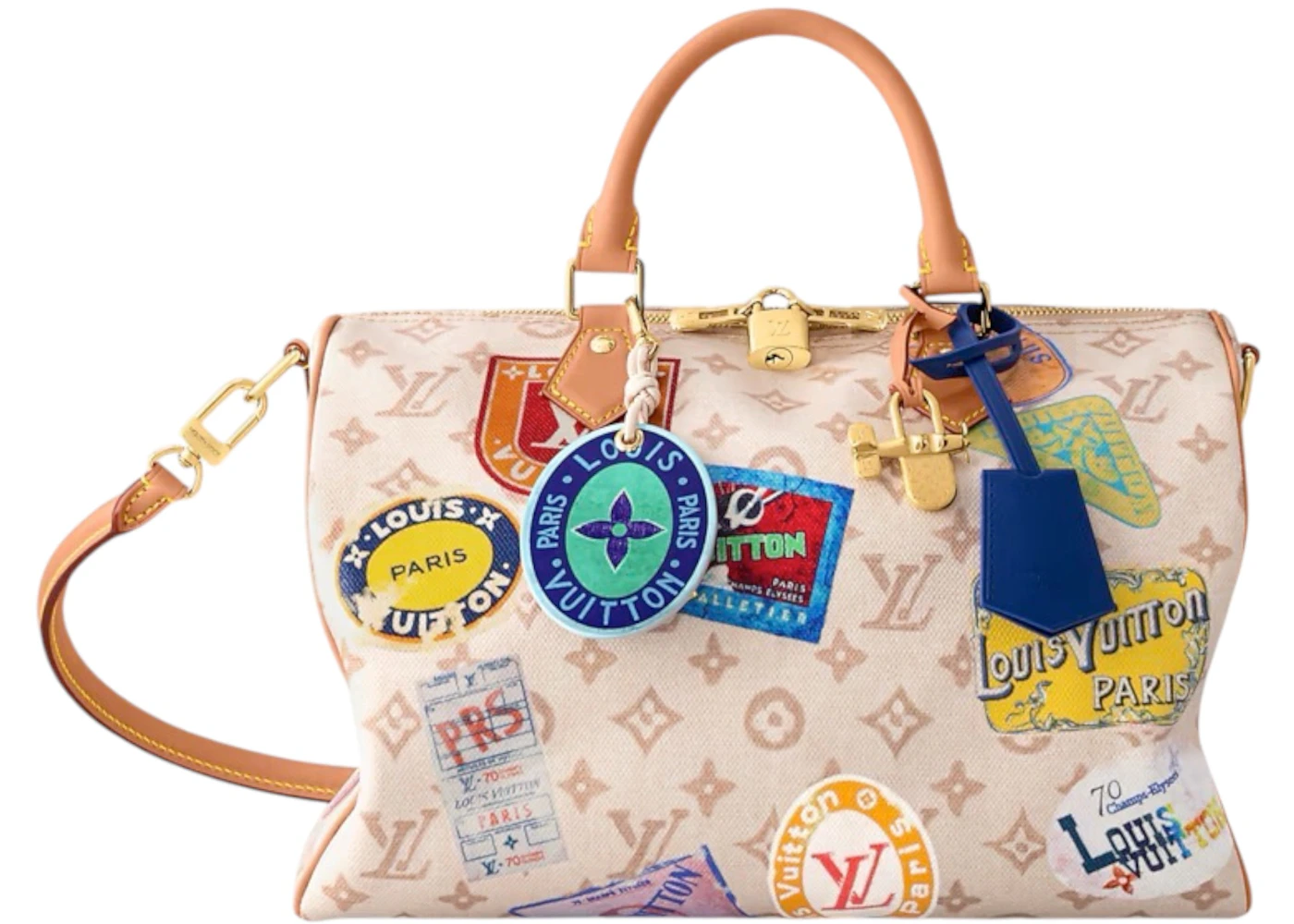 Louis Vuitton Speedy Soft 30 Monogram Dune Pink Multicolor in