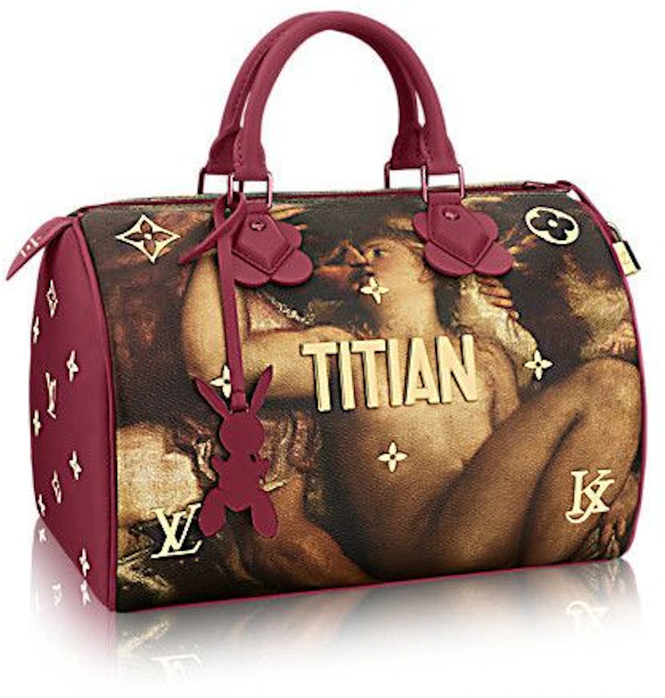 Louis Vuitton x Jeff Koons Speedy Titian Masters 30 Fuchsia Multicolor in  Coated Canvas with Brass - US