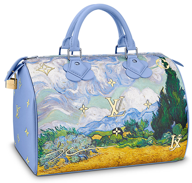 Louis Vuitton x Jeff Koons Speedy Vincent Van Gogh Masters 30 Lavender  Multicolor