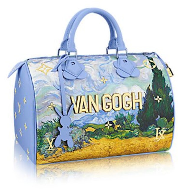 Louis Vuitton x Jeff Koons Speedy Vincent Van Gogh Masters 30 Lavender  Multicolor in Coated Canvas with Brass - US