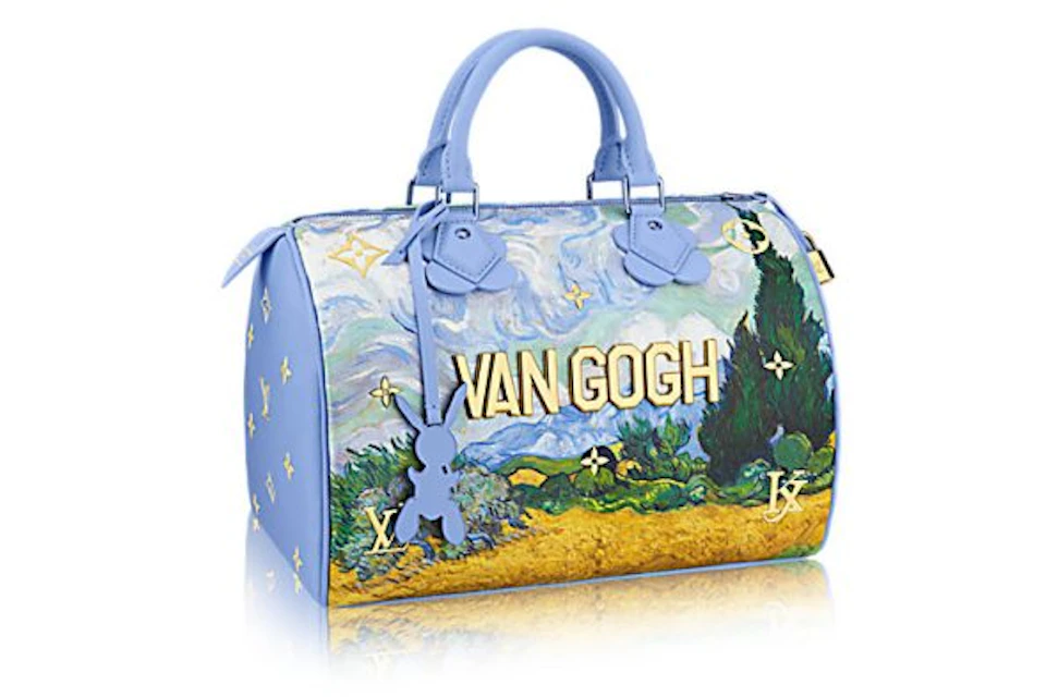 Louis Vuitton x Jeff Koons Speedy Vincent Van Gogh Masters 30 Lavender Multicolor