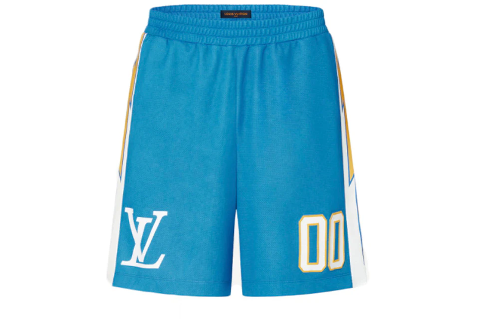 Louis Vuitton Sporty Jersey Short with Patch Blue