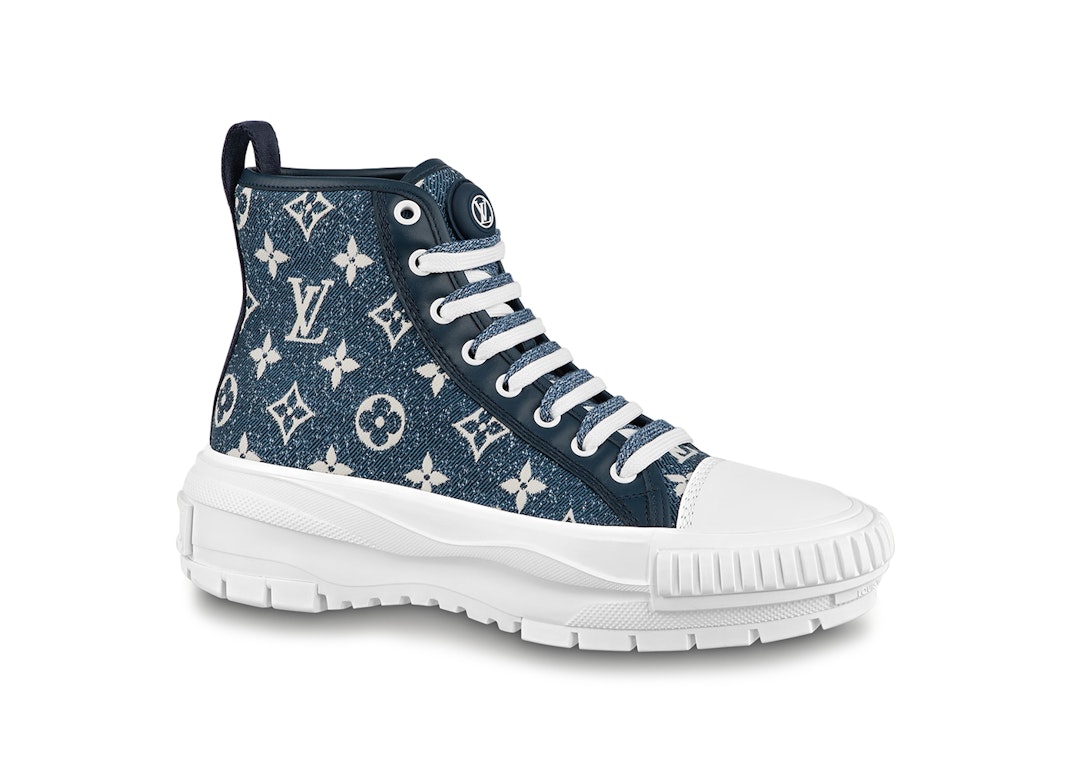 Used Louis Vuitton Monogram Star Trail Ankle Combat Boots 9 SHOES
