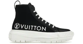 Louis Vuitton Squad Boot Vuitton Logo Canvas Black White (Women's)
