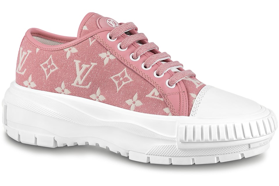 Louis Vuitton, Shoes, Louis Vuitton Pink White Monogram Sneakers