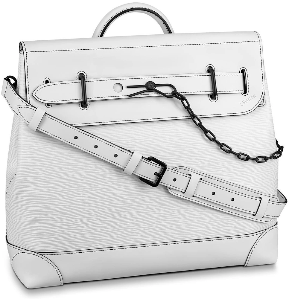 Louis Vuitton Steamer PM Epi Colorblock White in Leather with Matte Black -  US