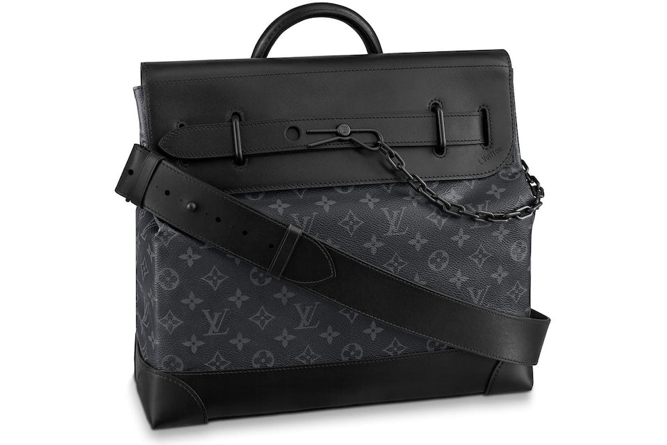 Louis Vuitton Steamer Monogram Eclipse Black in Coated Canvas/Leather with  Matte Black - US
