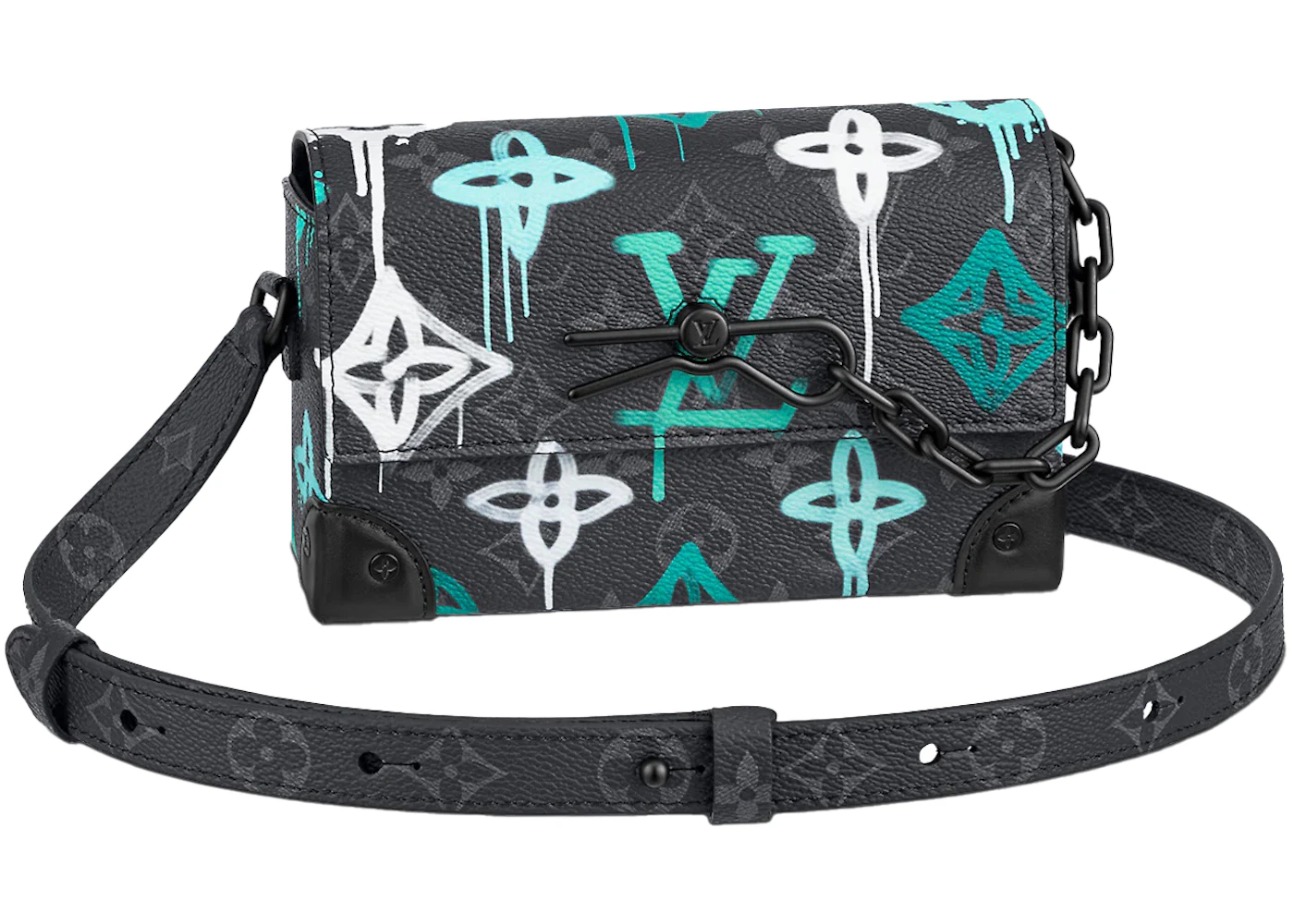 Wearable Wallet Bandolera Louis Vuitton Azul Cartera Alpha