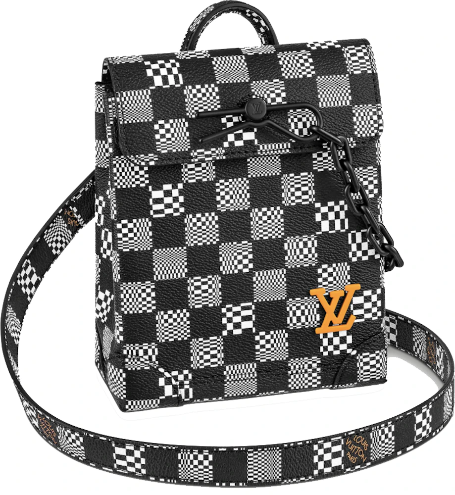 Louis Vuitton Steamer XS Black/White in Coated Canvas with Black-tone - US