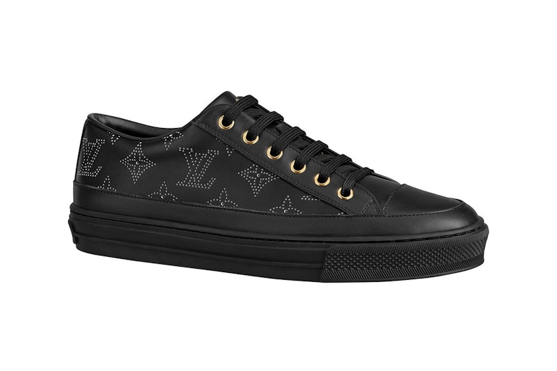 Pre-owned Louis Vuitton Women's  Steller Monogram Sneakers In Black/silver In Multi