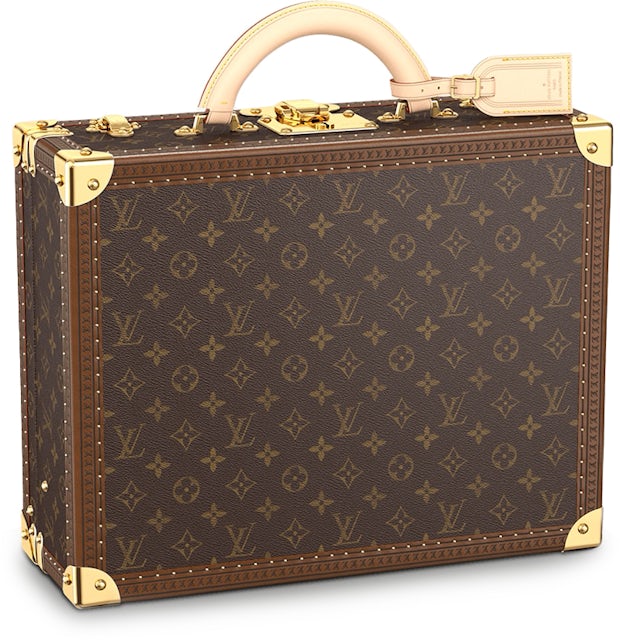 Louis Vuitton Suitcase Cotteville 40 Monogram Canvas Brown in Canvas with  Gold-tone - US
