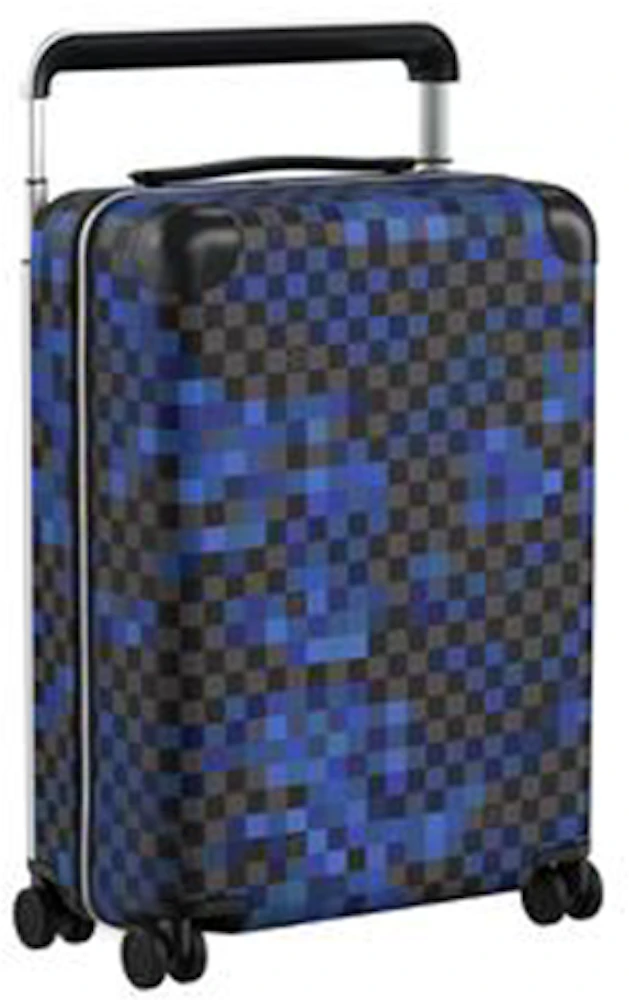 Louis Vuitton Suitcase Horizon Damier Graphite Pixel 55 Blue in
