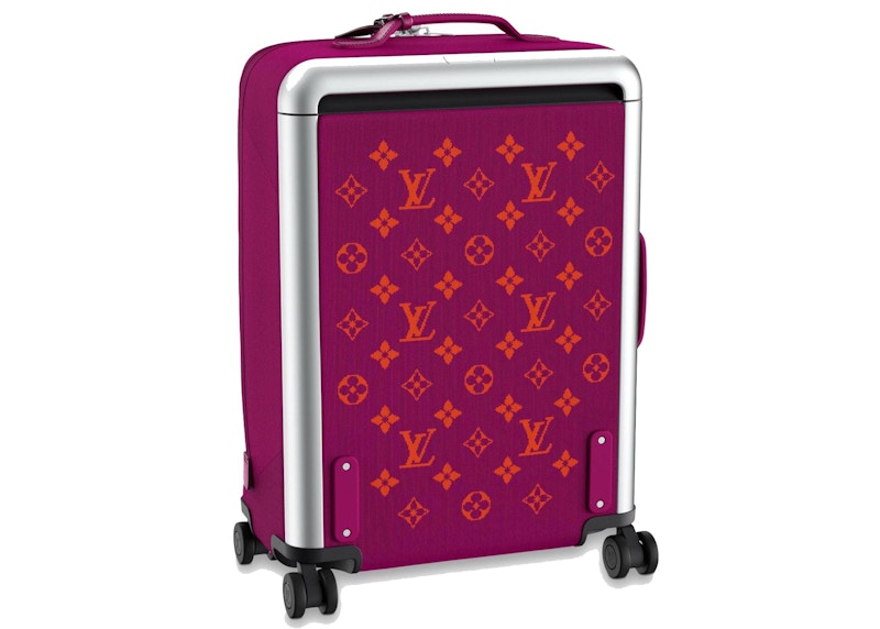 Louis Vuitton Horizon Suitcase Soft Jacquard 55 Fuchsia in Knit with