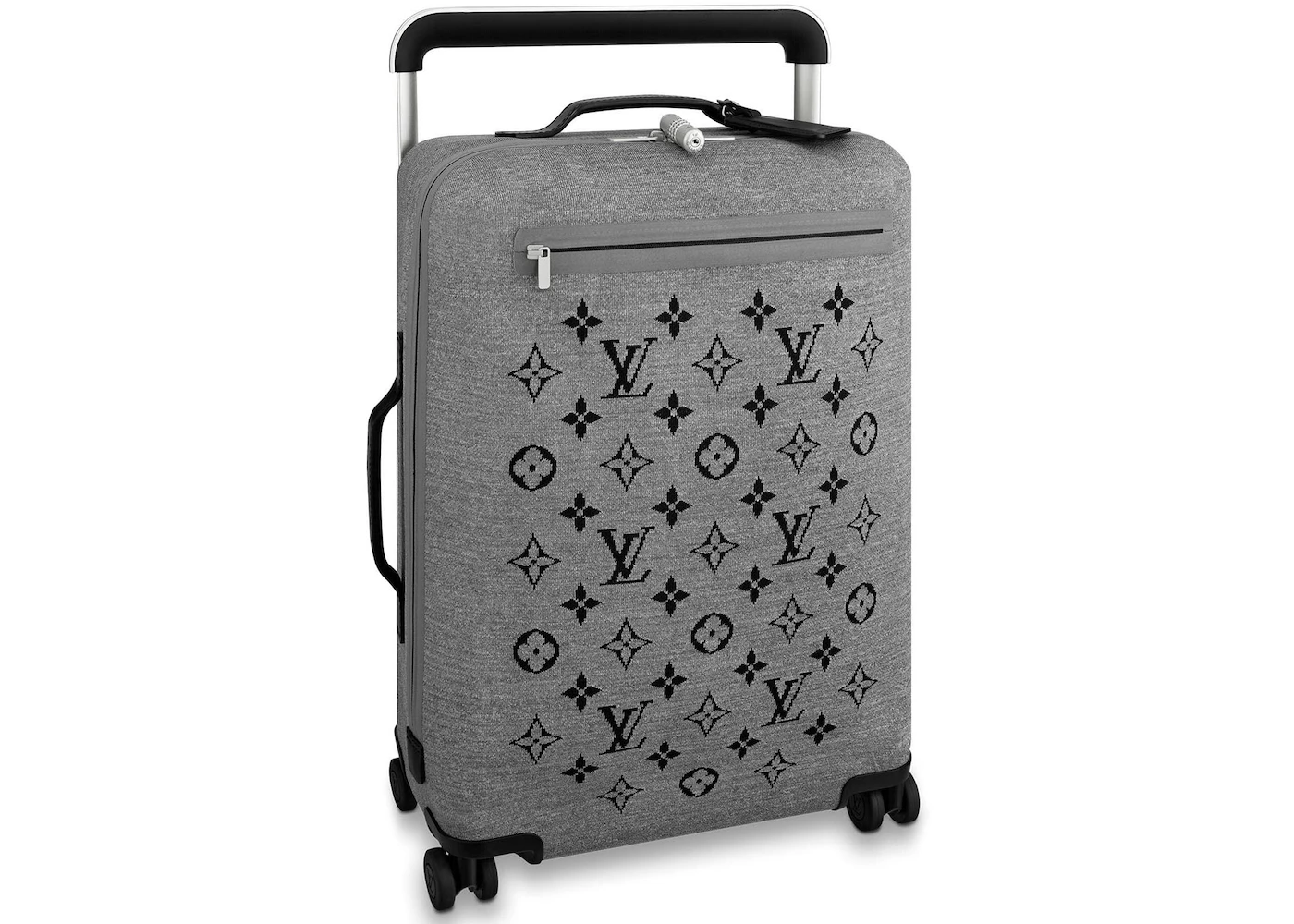 Louis Vuitton Horizon Suitcase Soft Jacquard 55 Gray in Knit with