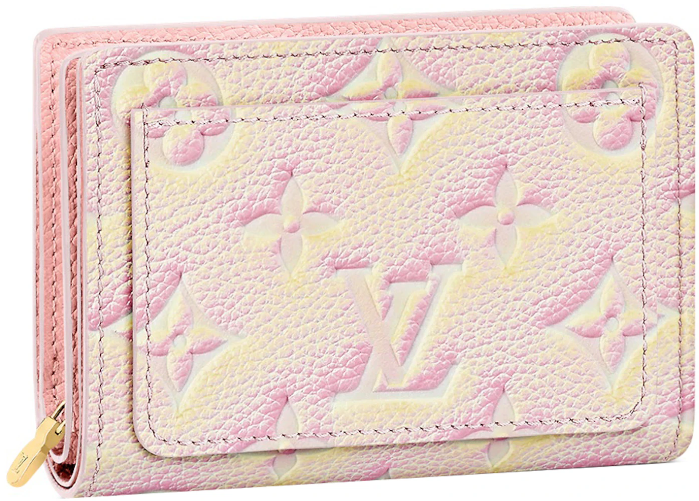 Louis Vuitton Summer Stardust Clea Wallet Pink in Grained Cowhide Leather  with Gold-tone - GB