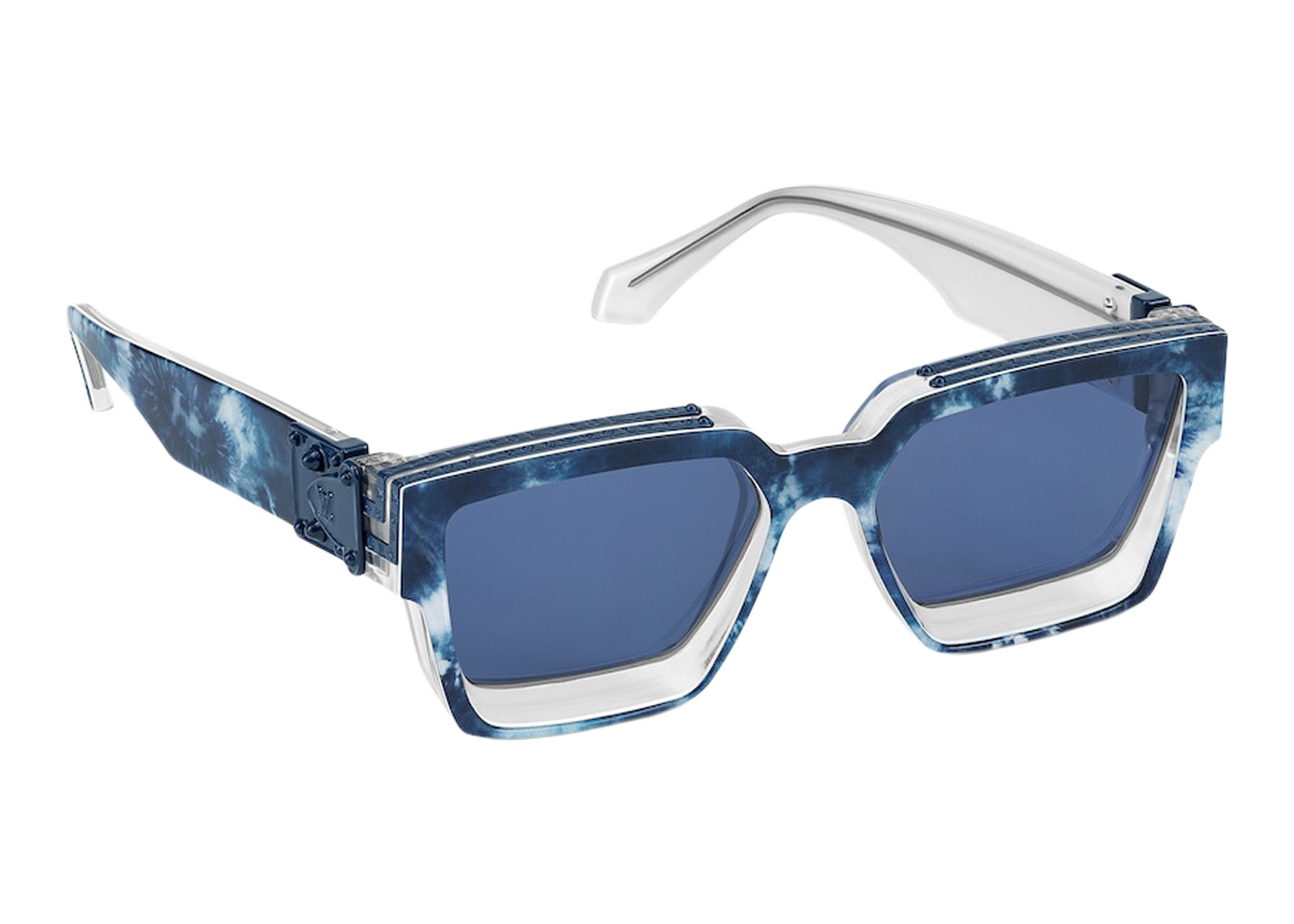 Louis Vuitton Sunglasses 1.1 Millionaires Monogram Bandana Bleached  Blue/Blue Lenses (Z1690E)