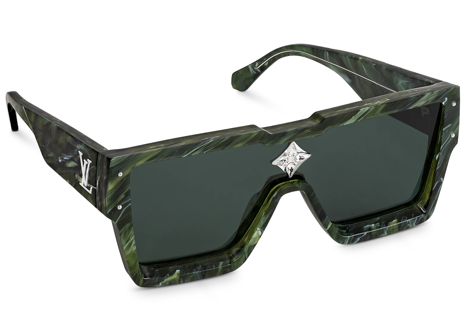 Louis Vuitton Sunglasses Cyclone Green Marble Men's - US