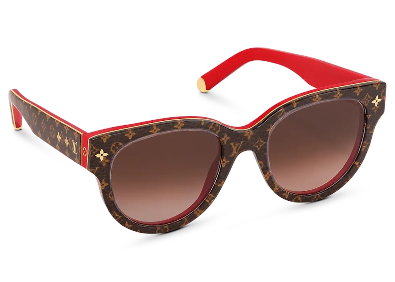 Louis Vuitton Limited Edition Sunglasses My Monogram Round Red Brown FW21 US