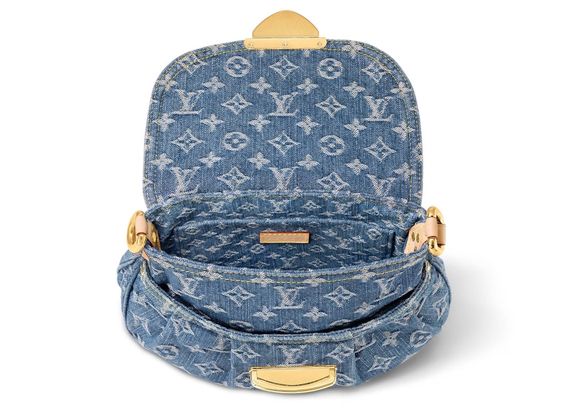 Lv blue denim bag hot sale