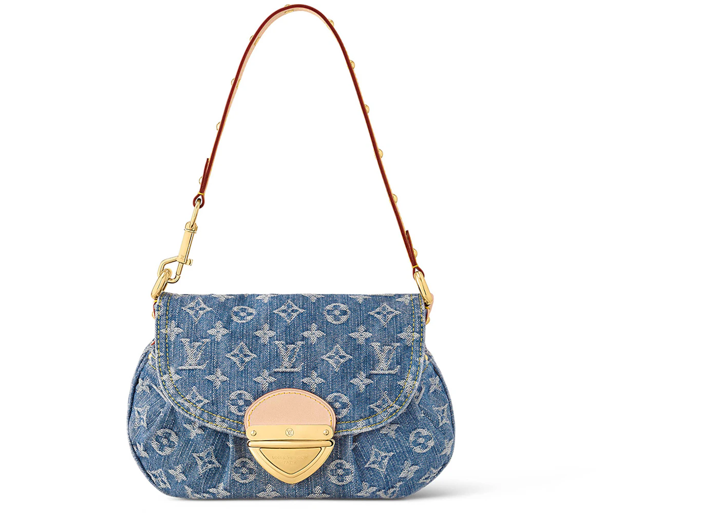 Louis vuitton denim shoulder bag Clearance