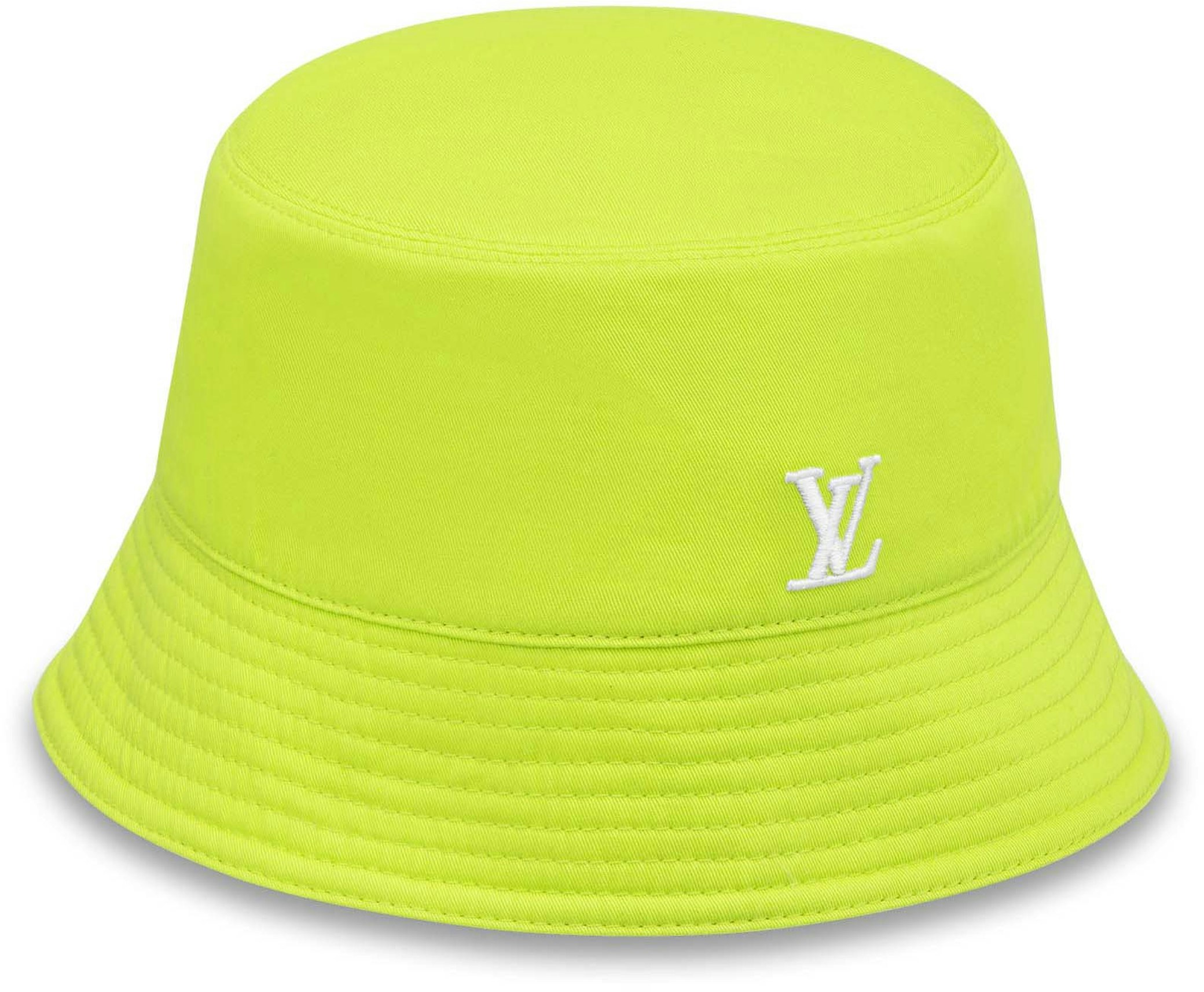 Louis Vuitton Monogram Denim Bob Bucket Hat Black/Yellow in  Cotton/Polyester - GB
