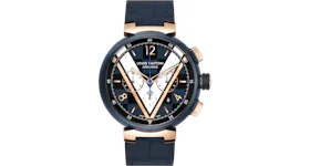 Louis Vuitton Tambour Damier Graphite Race Chronograph QBB160 46mm