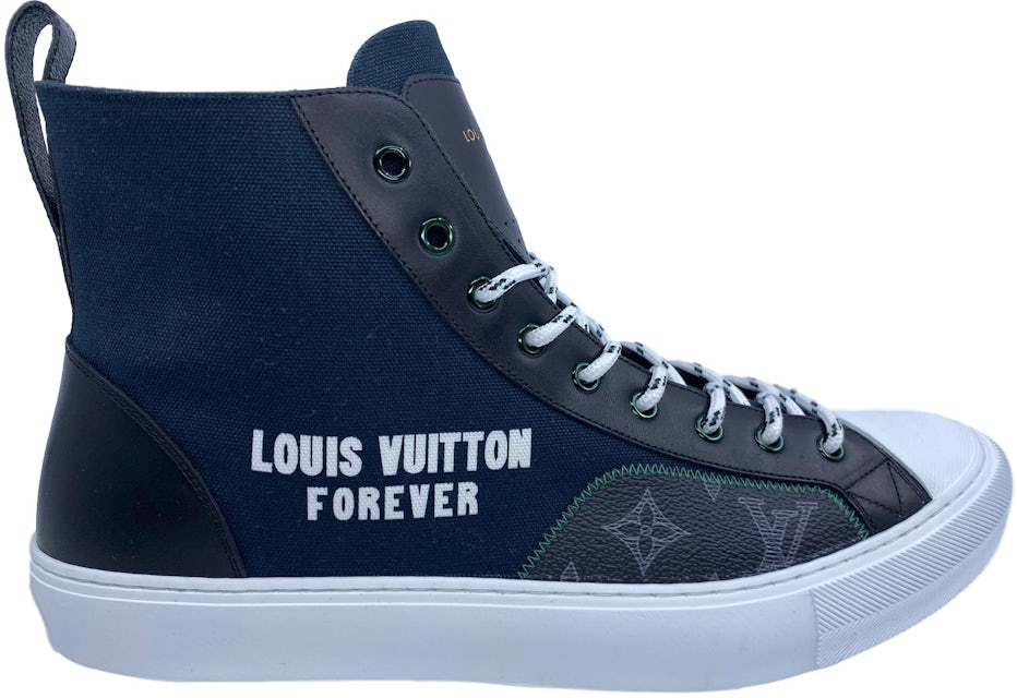 Louis Vuitton Men's Beige Canvas LV Forever Tattoo Sneaker Boot – Luxuria &  Co.