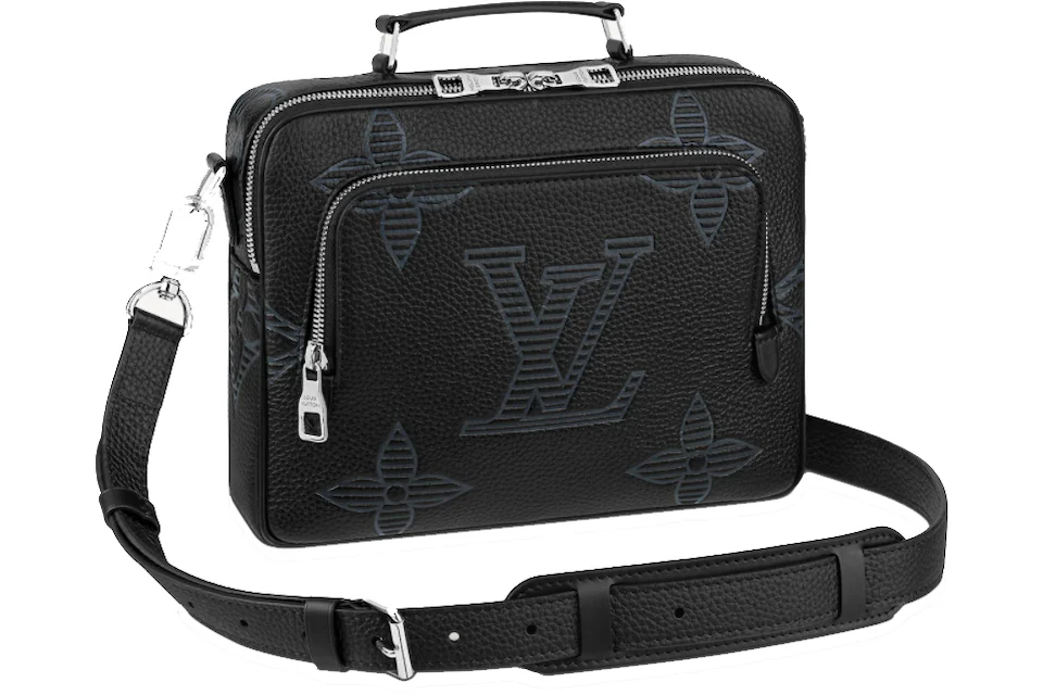 Louis Vuitton Taurillon Shadow Flight Case Messenger Bag in Taurillon ...