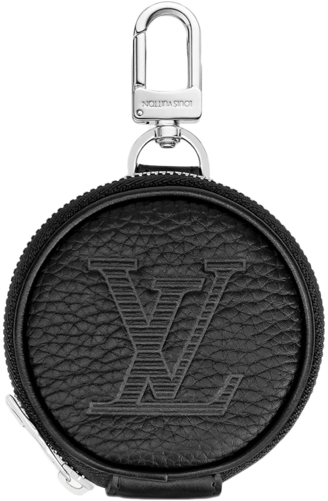 Louis Vuitton Taurillon Shadow Pouch Bag Charm and Key Holder in Taurillon  Leather with Silver-tone - US