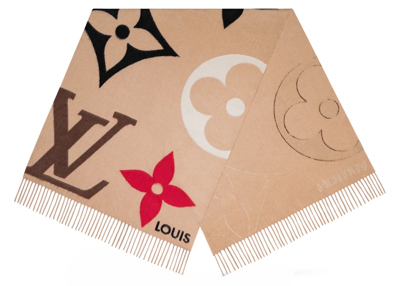 Louis vuitton hot sale scarf beige