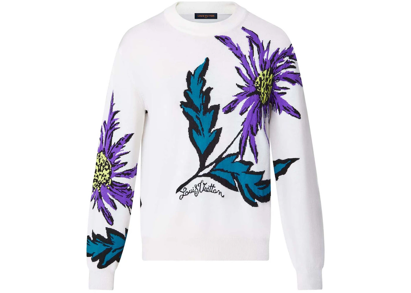 LOUIS VUITTON LV Monogram Floral Embroidered Sweatshirt For Men