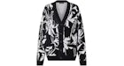 Louis Vuitton Distel Jacquard Strickjacke Schwarz