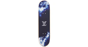 Louis Vuitton Tie-Dye Monogram Skateboard Deck Blue/White