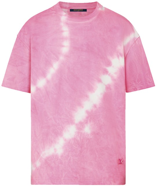Louis Vuitton Tie&Dye T-shirt with LV Signature Acid Pink Men's - SS22 - US