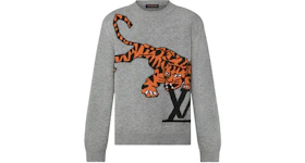 Louis Vuitton Tiger Intarsia Pullover Grey