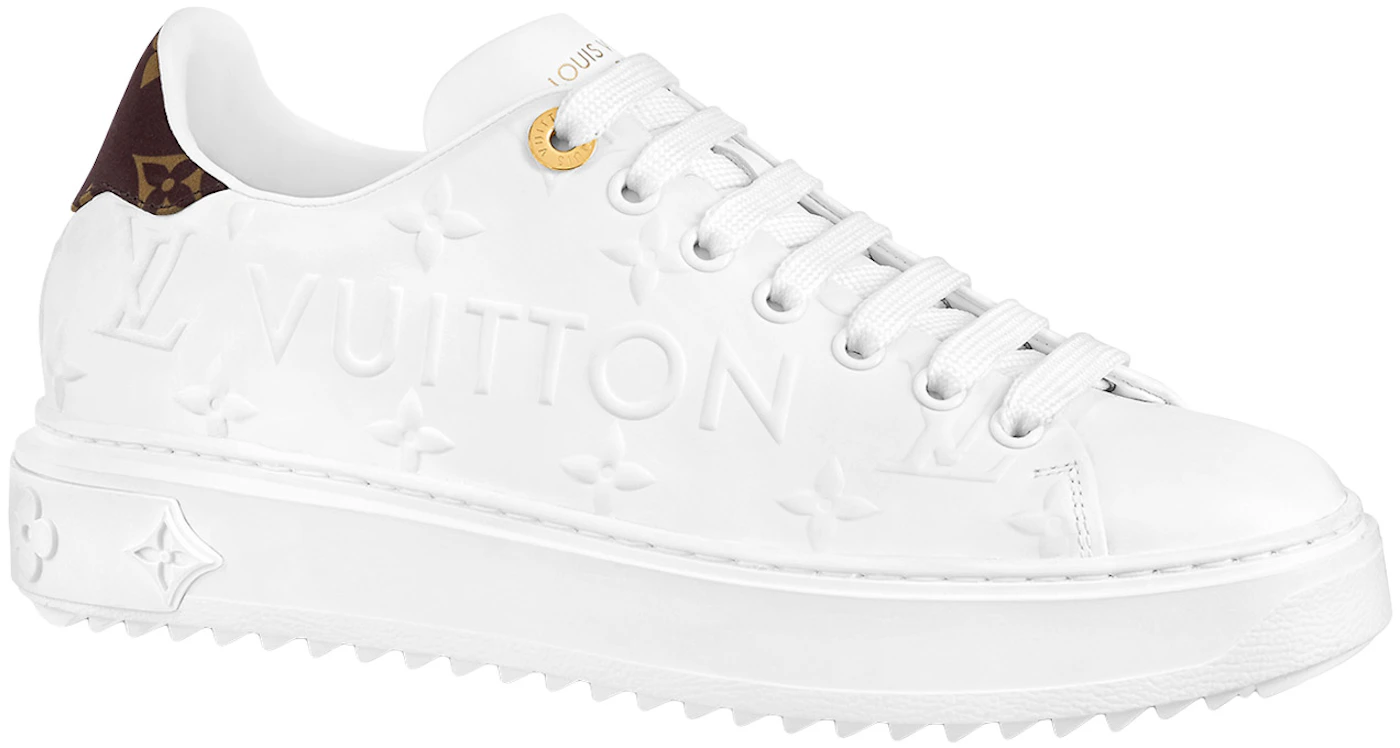 Louis Vuitton Time Out Debossed Monogram Transparent Upper White Silver  (Women's) (White Blue Socks Included) - 1A9PZC - US