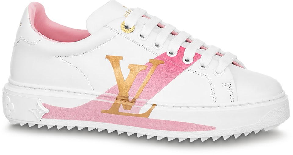 Louis Vuitton Time Out Leather Gold Pink White (Women's) - 1A95BI - GB